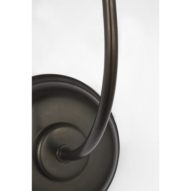 Modern Thomas O'Brien for Visual Comfort Signature Vendome 16" Cordless Single Sconce in Bronze with Linen Shade For Sale - Image 3 of 12