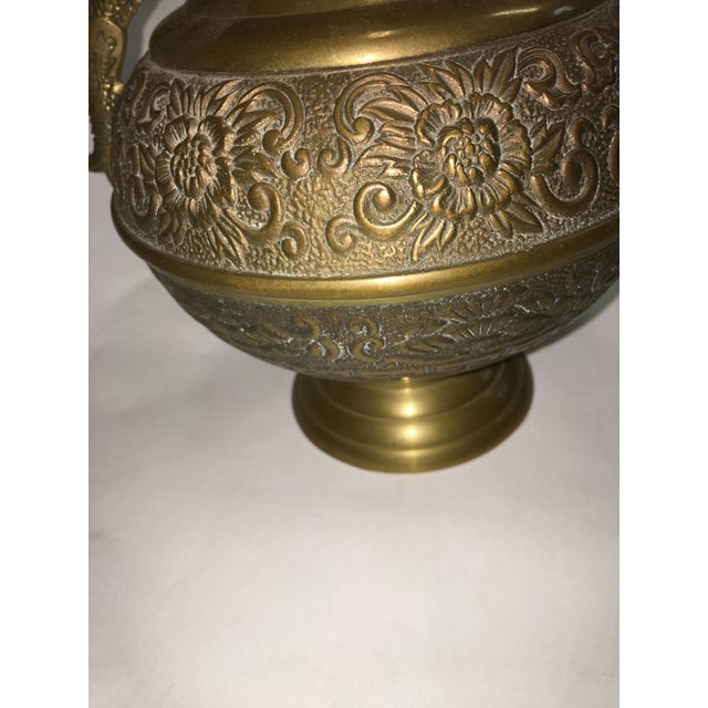 Dragons Handle Brass Vase Chairish