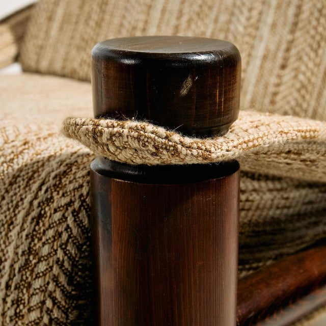 Brown Björn Sofa Set from Aleksander Kuczma, 1970s Set of 4 For Sale - Image 8 of 16