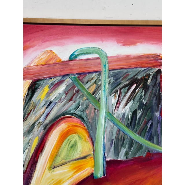 Abstract Circa 2004 Albert E. Smith Framed Abstract For Sale - Image 3 of 12