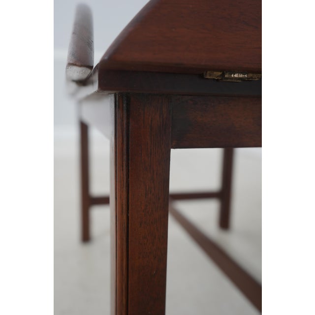 Vintage Mahogany Butler’s Tray Coffee Cocktail Table For Sale - Image 14 of 16