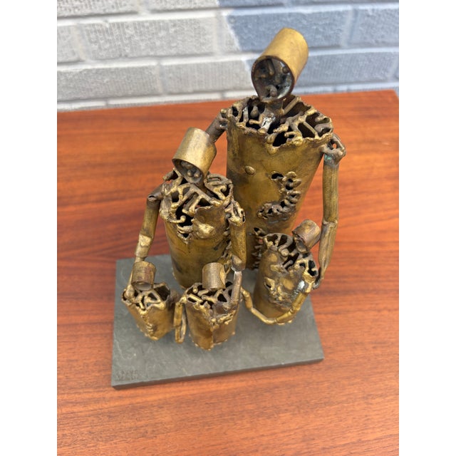 Mid-Century Modern Brutalist Torch Cut Sculpture by James Garner, Signed 1966 For Sale - Image 3 of 11