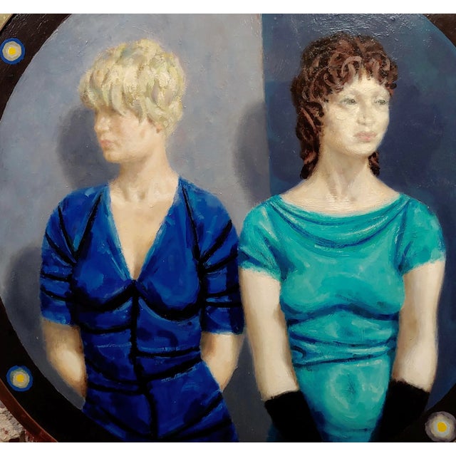 Joseph Hirsch - New York Southwest Corner Street Girls -Oil Painting For Sale - Image 4 of 12