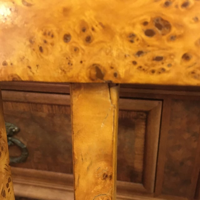 Swedish Karelian Birch Burl Chairs a Pair For Sale - Image 10 of 13