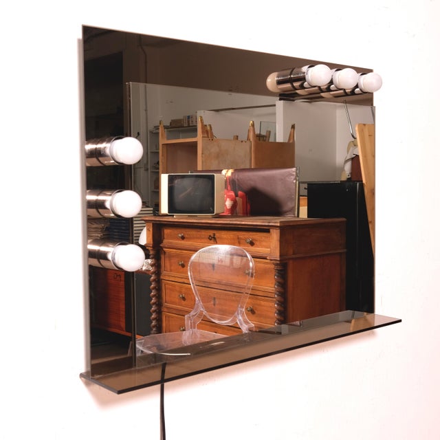 Vintage Bathroom Mirror with Lights, 1960s For Sale - Image 14 of 18