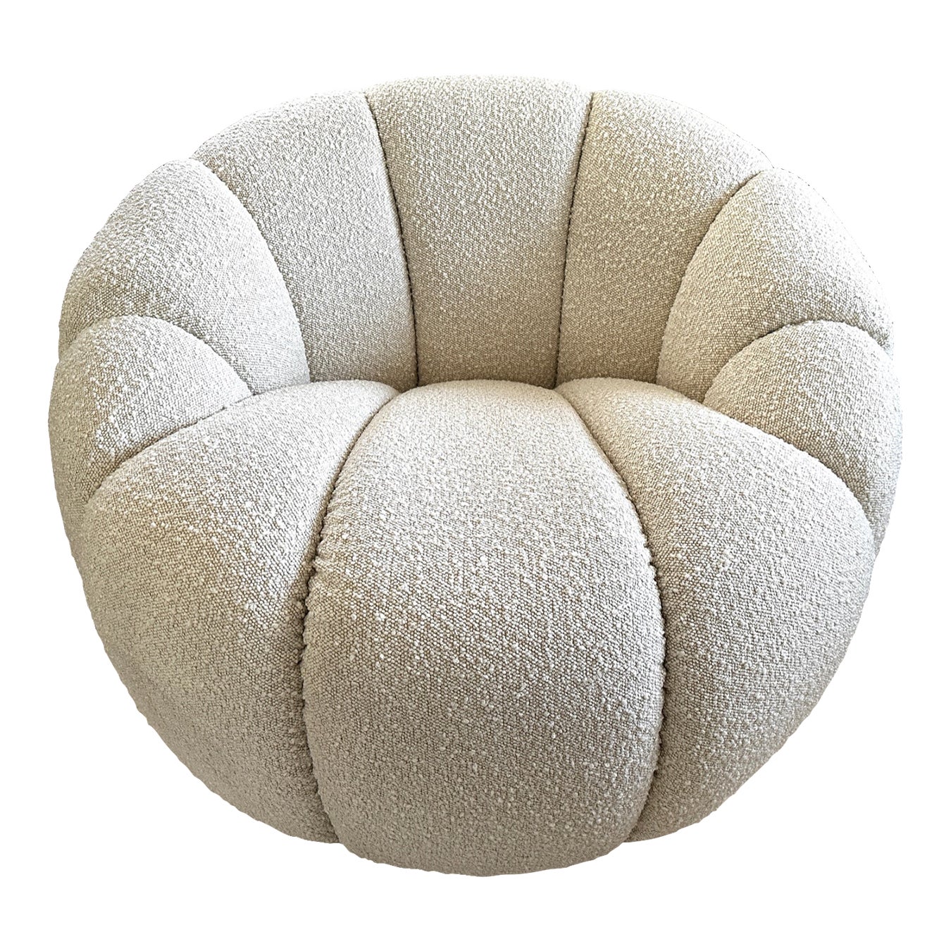Soho Home "Garret" Swivel Boucle Armchair Chairish