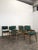 Vintage Green Fabric Chairs, Set of 8, in Very Good conditions. Designed 1960 to 1969