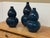 2010s Martino Interiors Double Gourd Ceramic Vases, Set of Three For Sale - Image 5 of 12