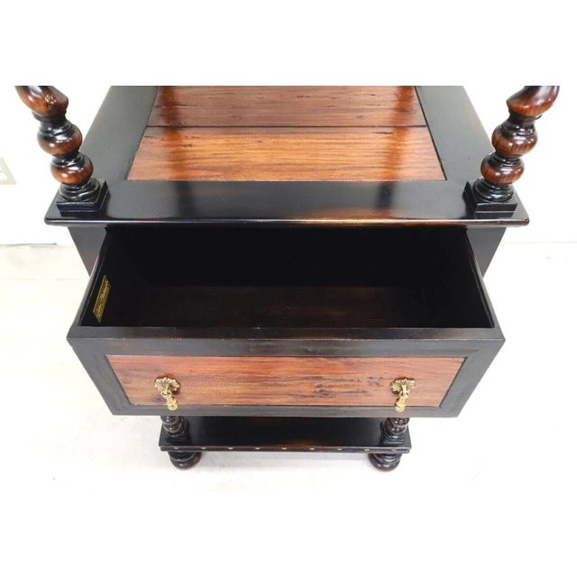 English Style Barley Twist Etagere Display Shelves by John Richard For Sale In Miami - Image 6 of 12