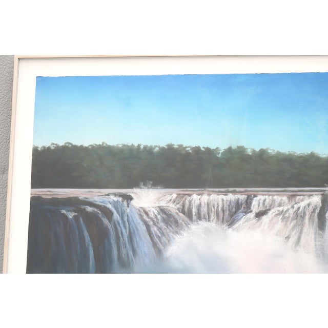 1989 Sharon Frazier Foz Do Iguacu, Brazil Waterfalls Pastel Painting One-of-a-Kind For Sale - Image 10 of 18