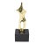 Vintage Bronze Abstract Female Sculpture by Roberval on Black Granite Base For Sale