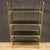 Metal Italian Bookshelf in Gilt Metal with Glass Shelves For Sale - Image 7 of 13