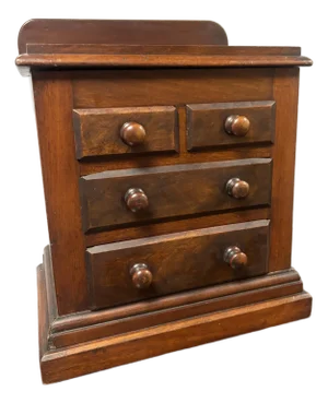 Antique English Salesman's Sample Collectors Chest of Drawers