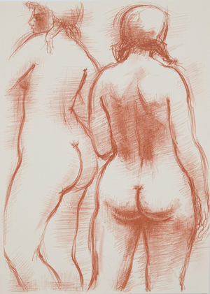 Antoniucci Volti, Nus de dos (Nude), Lithograph