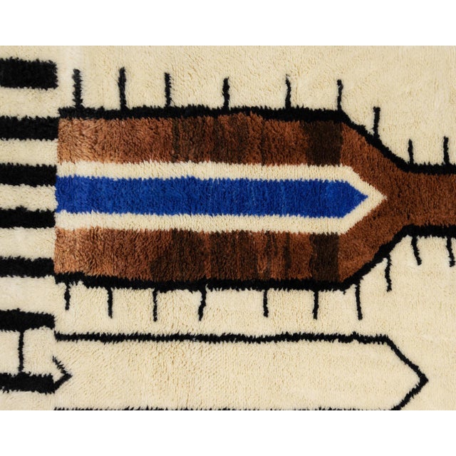Black Hand-Knotted Wool Premium Rug by Azele Studio For Sale - Image 8 of 11