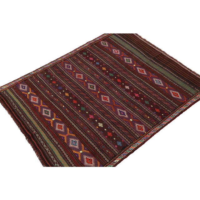 Hand-knotted in wool, this 5x6 Baluch Afghan rug of the 1950s is the latest to enter Rug & Kilim’s Antique & Vintage...