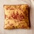 Toile De Jouy Throw Pillow Cover, Eté Pattern, Red and Gold, 20-Inch Square For Sale - Image 9 of 12