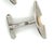 1990s Mikimoto Estate Akoya Pearl Mens Cufflinks 6.5 mm Sterling Silver, 2 pieces For Sale - Image 4 of 7