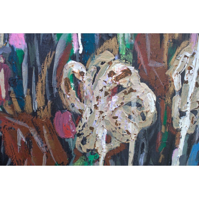 Textile Natalia Vypritskaia, Summer on Lake Como, 2026, Acrylic on Canvas For Sale - Image 7 of 10