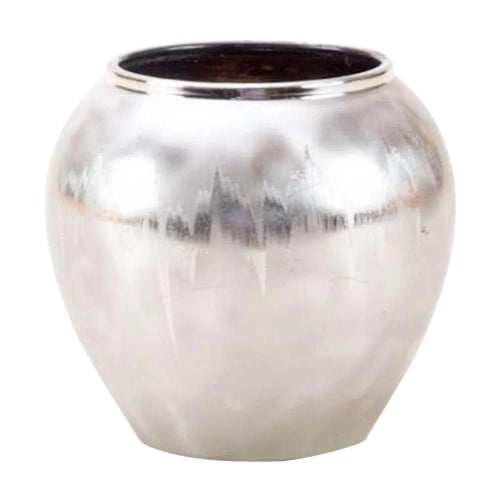 Vintage Ornamental Metal Ikora Vases by WMF, Set of 2