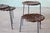 Mid-Century Modern A Set of 4 1940's Swift and Monell Woven Leather and Iron Stools Mid Century Modern For Sale - Image 3 of 17
