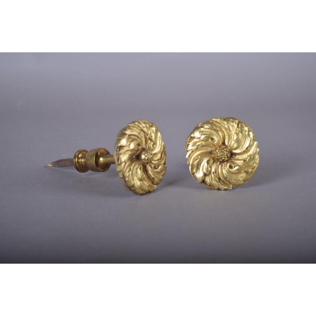 Curtain Tiebacks in Gilt Bronze, 1940s, Set of 2 For Sale - Image 9 of 11
