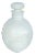 Global Views Modern White Marble Orb Bottle For Sale