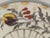 19th Century Antique Milk Glass Plate: Hand Painted Church Scene, Gold Gilt Border For Sale - Image 5 of 9