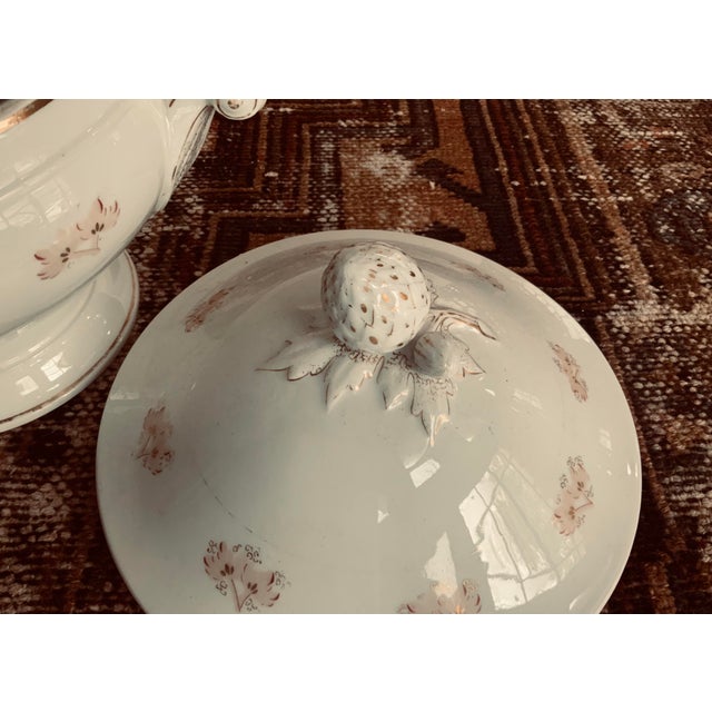 Large Old Paris Porcelain Tureen For Sale - Image 9 of 12