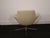 Oscar Swivel Armchair in Cream Leather from Walter Knoll For Sale - Image 6 of 7