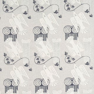 Schumacher Cyprus Fabric In Limestone For Sale