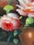 Peter Brooks, Still Life of a Vase of Pink Roses, 1960s, Oil on Canvas For Sale - Image 4 of 13