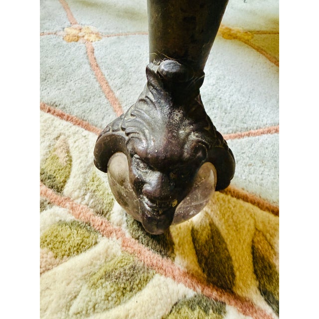 Victorian Clawfoot Parlor Table For Sale - Image 4 of 4