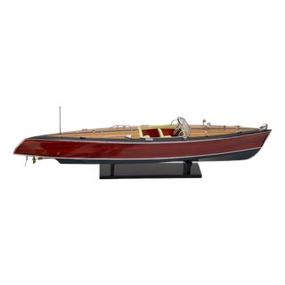 Art Deco Motorboat Model, France, 1930s For Sale