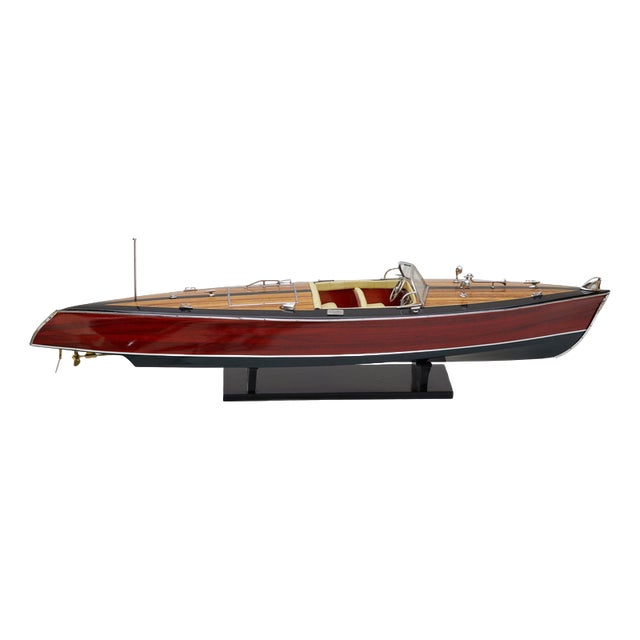 Art Deco Motorboat Model, France, 1930s For Sale