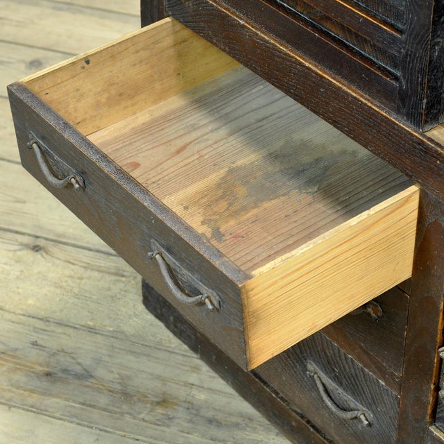 Japanese Tansu Chest of Drawers, 1900s For Sale - Image 6 of 16