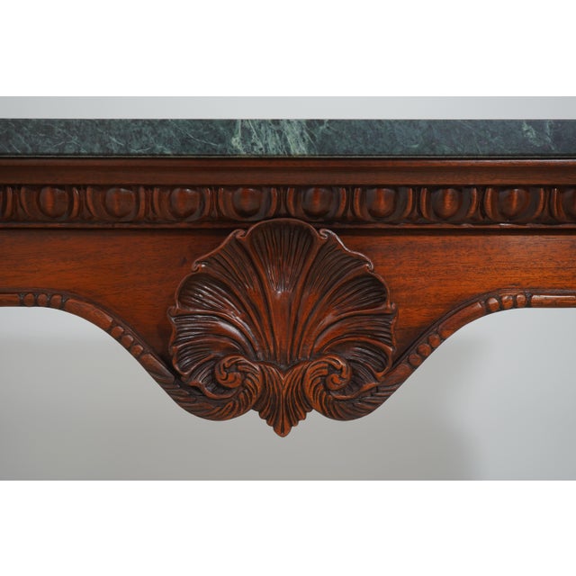 Hickory Chair Co Georgian Marble Top Console Table For Sale In Philadelphia - Image 6 of 14