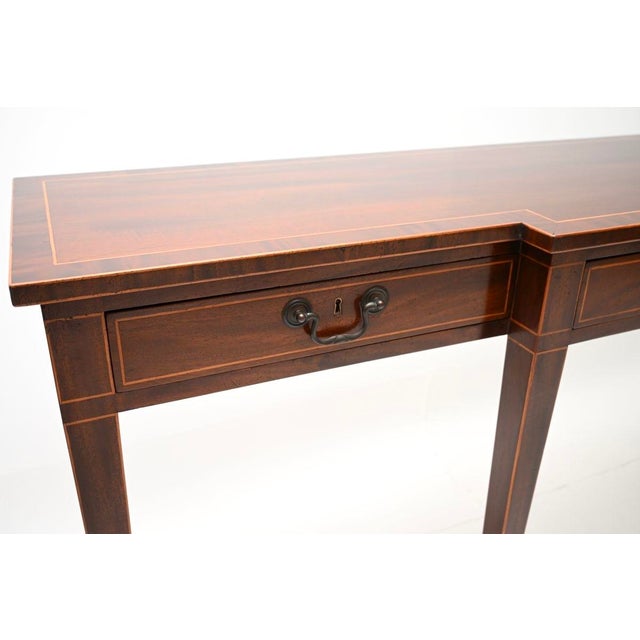 Brown Large Antique Georgian Console Table, 1920 For Sale - Image 8 of 11