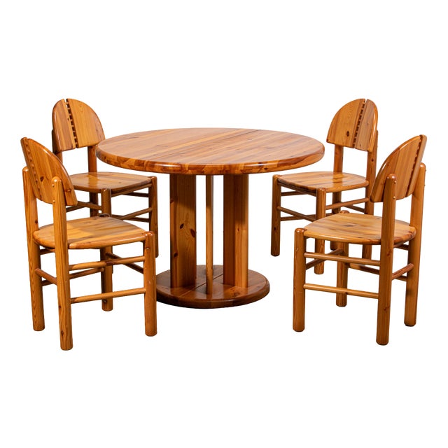 Vintage Dinning Room Set by Rainer Daumiller, 1987, Set of 5 For Sale