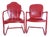 Vintage Steel Cantilever/Springer/Bouncer Patio Chairs - 2 Different For Sale