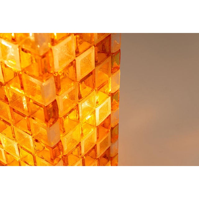 Floor Lamp in Amber and Crystal Pulegoso Glass from Poliarte, Italy, 1970s For Sale - Image 13 of 17