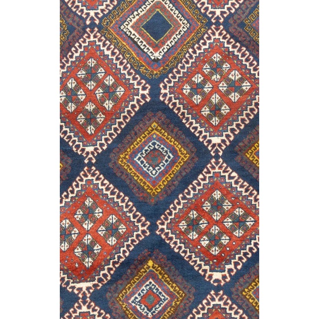 Persian Antique Persian Khamseh Rug 5' 0"x 8'2'' For Sale - Image 3 of 12