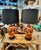 Mid 20th Century Art Deco Table Lamps With Egyptian Motifs, Hand-Painted Porcelain shades not included- a Pair For Sale - Image 12 of 13
