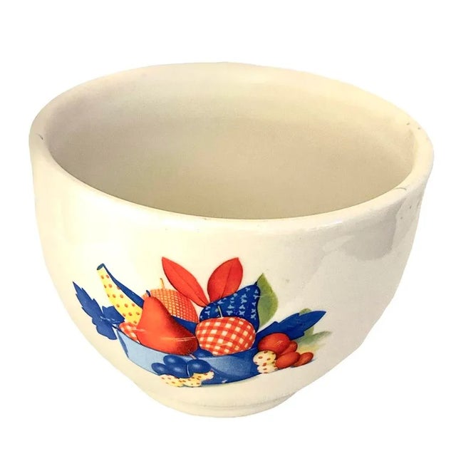 Vintage Universal Cambridge Potteries Calico Fruit Nesting Bowls - Set of 3 For Sale - Image 4 of 8