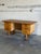 In Style of Henning Kjærnulf Oak Executive Desk With 6 Drawers Open Bookshelf Denmark Mid-Century Modern 1960s For Sale - Image 9 of 12