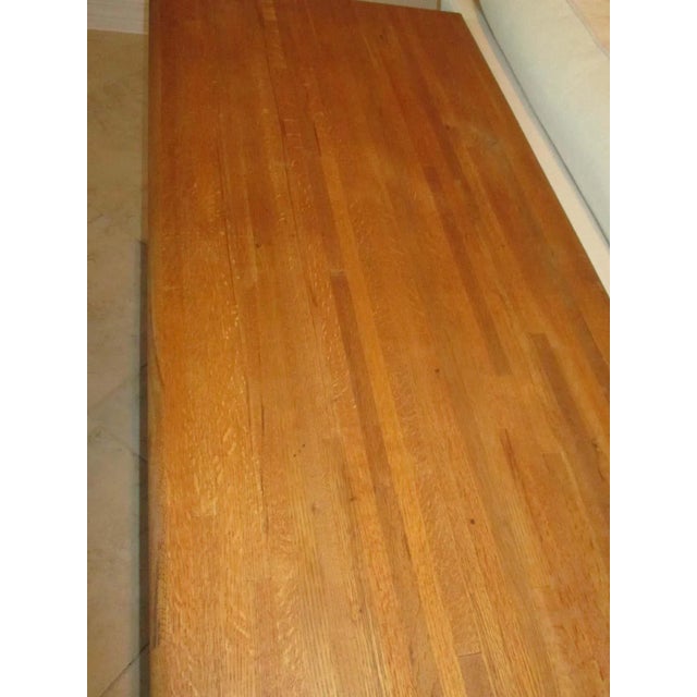 Vintage Butcher Block Console For Sale - Image 4 of 9