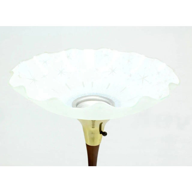 Vintage Mid Century Faux Bamboo Floor Lamp For Sale - Image 4 of 7