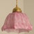 Art Deco Hand-Blown Pink Ruffled Murano Glass Pendant, 1970s For Sale - Image 6 of 13