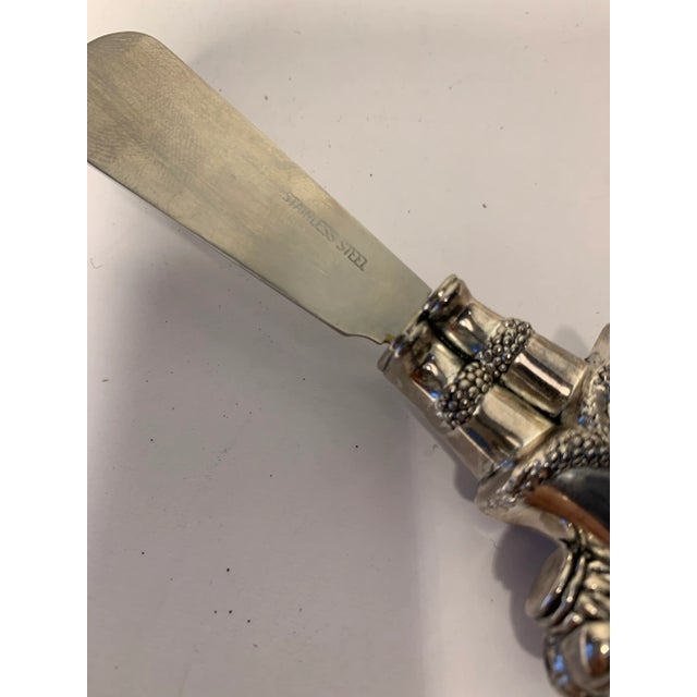 Vintage Santa Stainless Steel Butter Knife For Sale In Los Angeles - Image 6 of 7