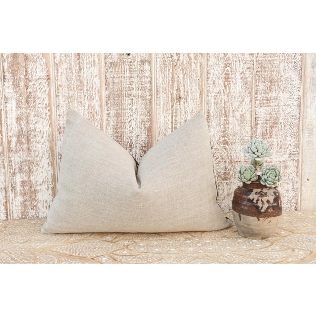 Textile Amina Gul Suzani Lumbar Pillow For Sale - Image 7 of 9